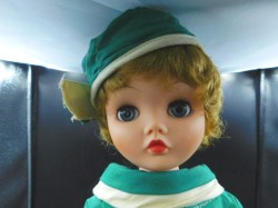 candy doll green face
